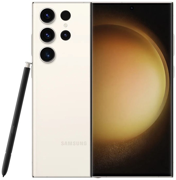 Смартфон Samsung Galaxy S23 Ultra 12/256 ГБ, Dual: nano SIM + eSIM, кремовый - фото 4868
