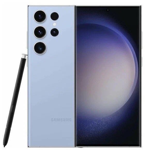 Смартфон Samsung Galaxy S23 Ultra 12/512 ГБ, Dual: nano SIM + eSIM, голубой - фото 4895