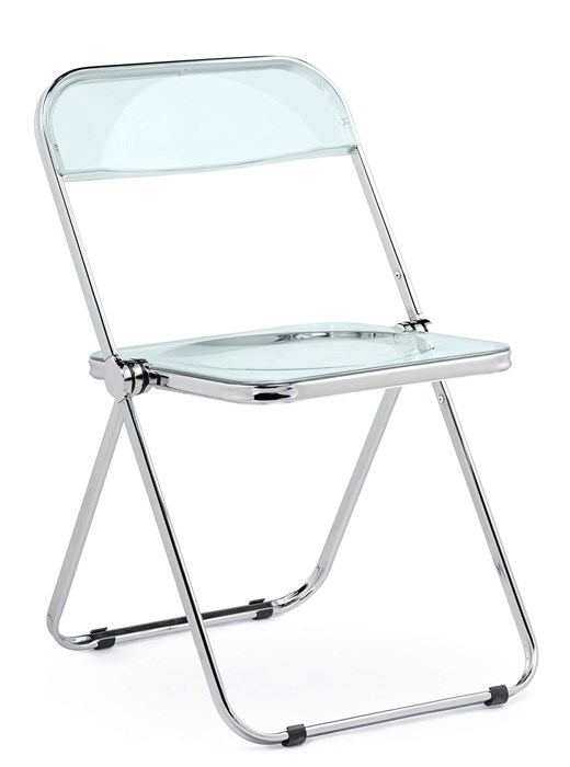 Пластиковый стул Woodville Fold складной clear gray-blue - фото 5284