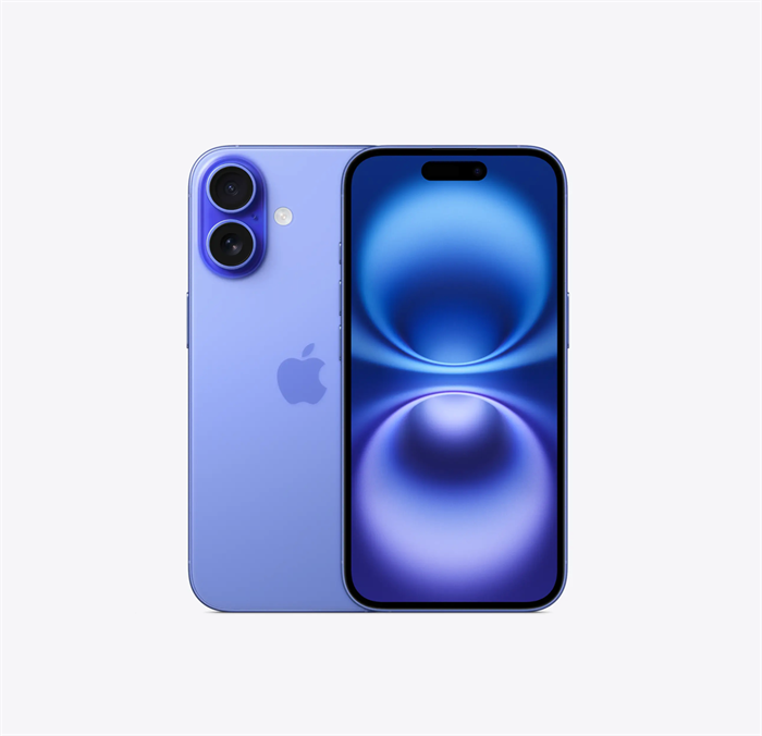 Смартфон Apple iPhone 16 128 ГБ Синий SIM + eSim SKU.016.01.02 - фото 5650