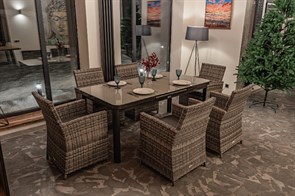 Садовая мебель Royal Family LUDWIG + FIONA 375-71-71 серого цвета