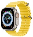 Умные часы Apple Watch Ultra 49 мм Titanium Case GPS + Cellular, титановый/желтый Ocean Band - фото 5029